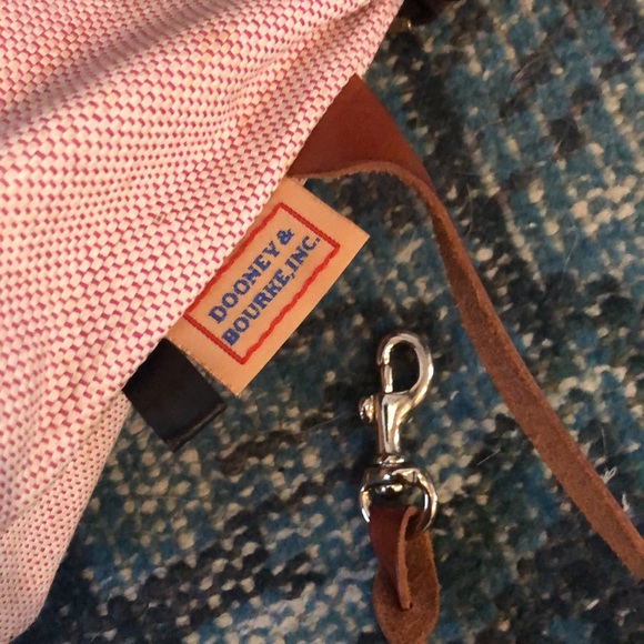 DOONEY & BOURKE rare tortoiseshell logo handbag brown leather - Picture 6 of 12